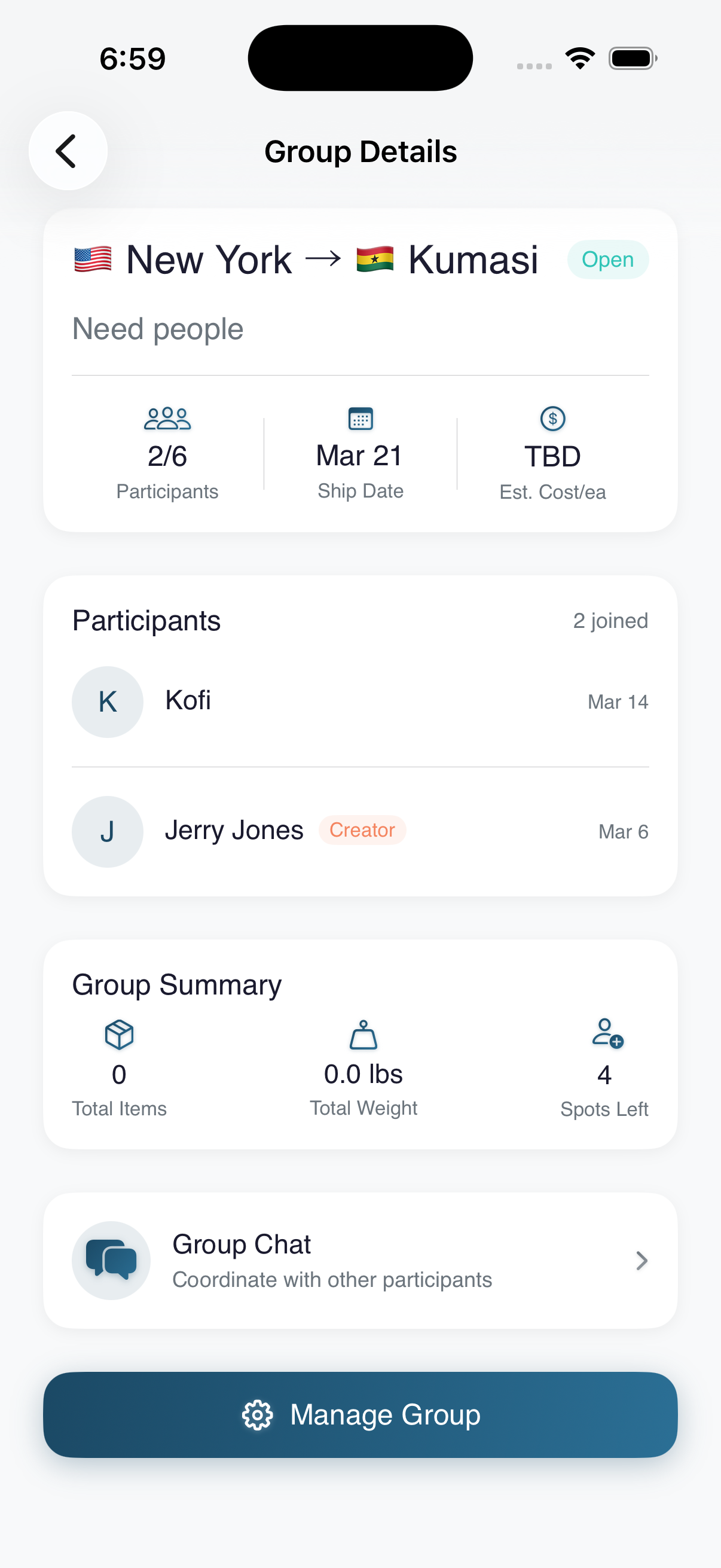 BarrelDrop group shipping feature to split barrel space and save on costs